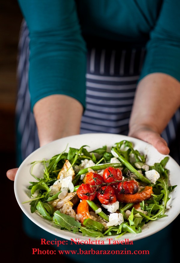 Millet and roasted vegetables salad